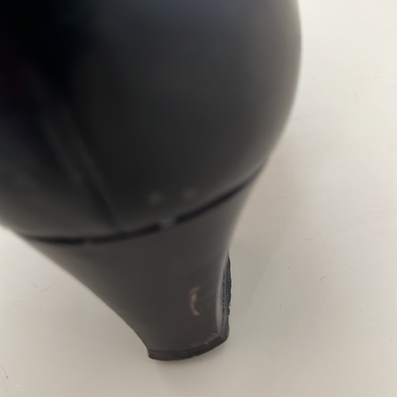 Vintage Lorbac Black/brown Block Heeled Pump, EU 38.5 US 8 - Picture 9 of 9